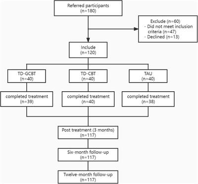The efficacy of a transdiagnostic group cognitive behavioral intervention for Chinese elderly with emotional disorders: A one-year follow-up randomized clinical trial